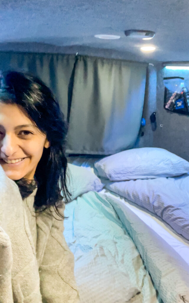 Sleeping in a campervan