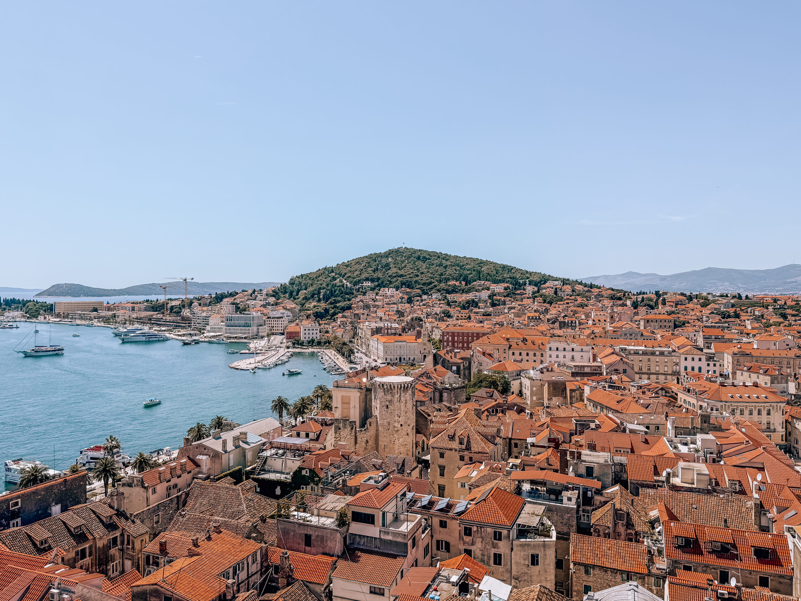Split view from the bell tower